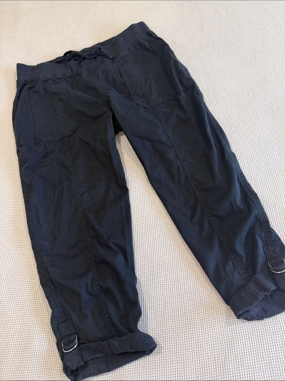 Style & Co. Black Women's Capris with Drawstring Waist